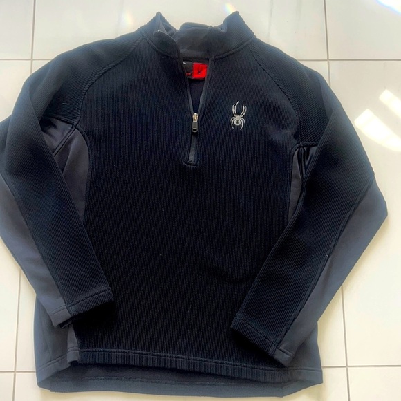 Spyder Black BANDIT HALF ZIP
FLEECE JACKET Size L - Picture 2 of 6